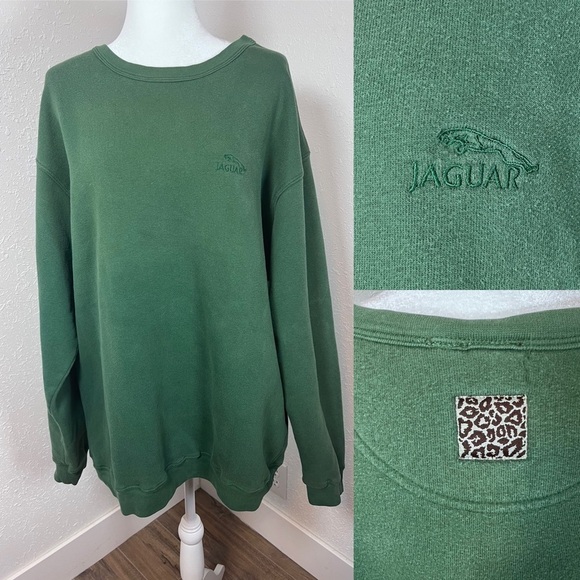 VNTG 90s Jaguar Crewneck Sweatshirt - Picture 1 of 9